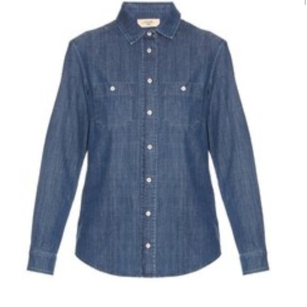 Weekend Max Mara Blue Denim Button-Down Shirt